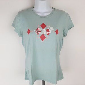 The North Face Women's T-Shirt Size M Light Blue Cap Sleeve